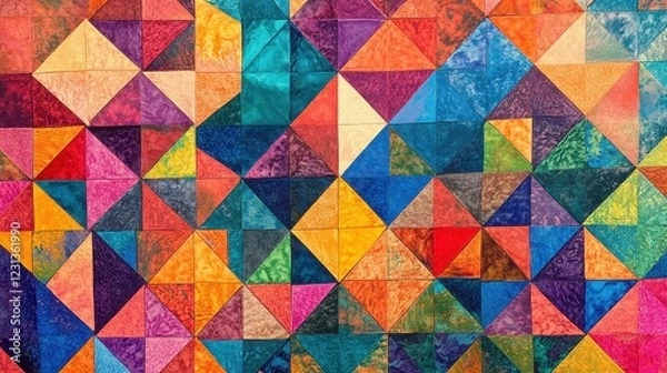 Obraz Abstract Colorful Triangle Pattern Background