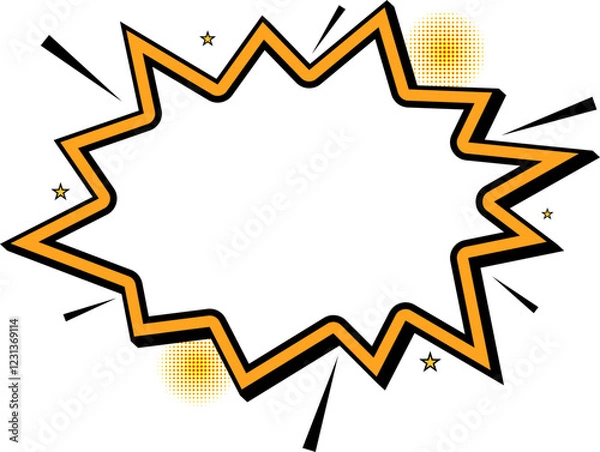 Fototapeta Comic Book Speech Bubble