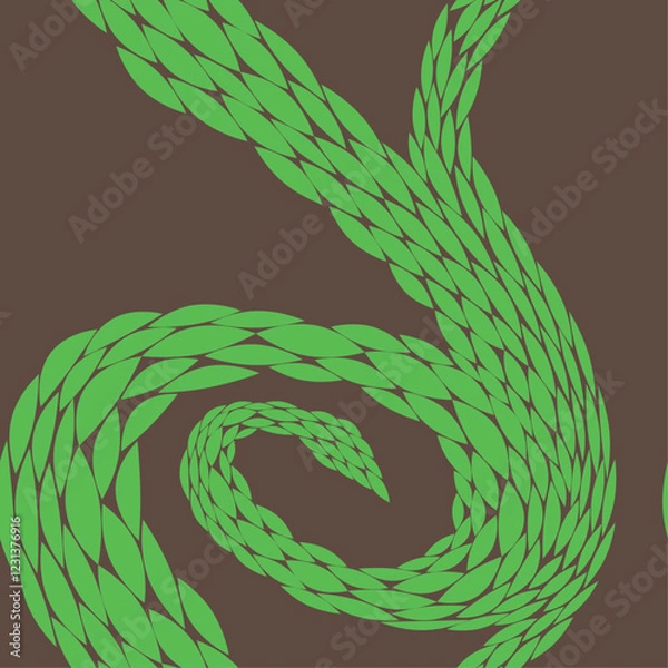 Obraz Seamless texture of green snake skin