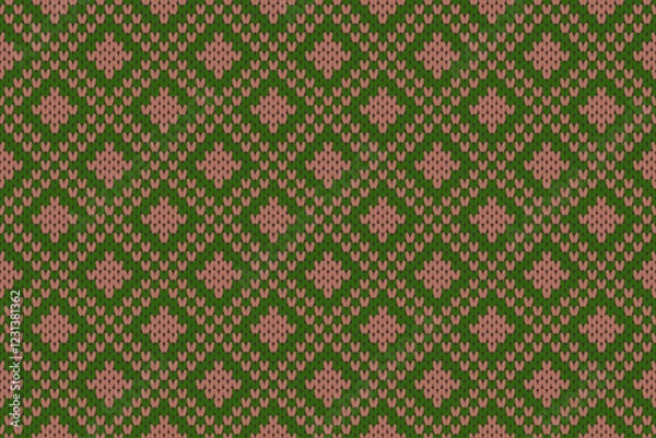Obraz seamless pattern of knitting texture for the background of the postcards, invitations, wallpapers, banners and fabric pattern.