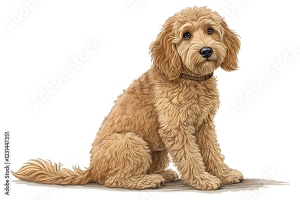 Obraz Labradoodle Artwork PNG File