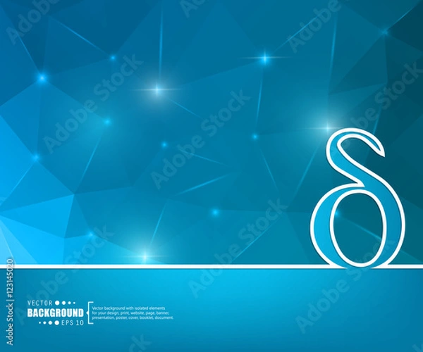 Fototapeta Abstract creative concept vector background. For web and mobile applications, illustration template design, business infographic, brochure, banner, presentation, poster, cover, booklet, document