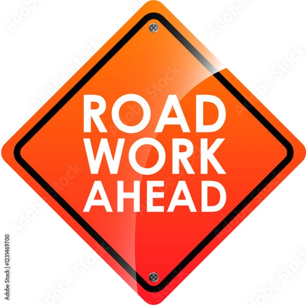 Fototapeta Drivers warned to slow down t...