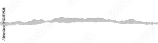 Fototapeta ripped torn paper edges isolated with clipping path on black background