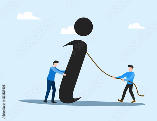 Fototapeta Business people for information illustration network website and mobile app