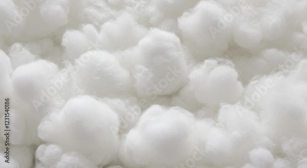 Fototapeta Soft, fluffy cotton texture background ideal for crafting and design