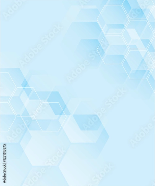 Obraz Hexagons abstract background with geometric shape