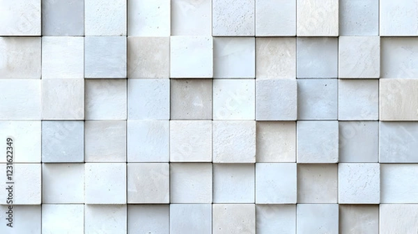 Fototapeta Abstract stone cube wall texture background design