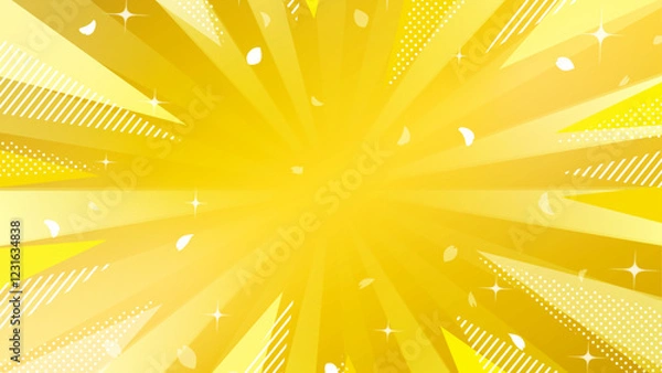 Fototapeta キャンペーン等でつかえる爽やかなフラッシュ背景