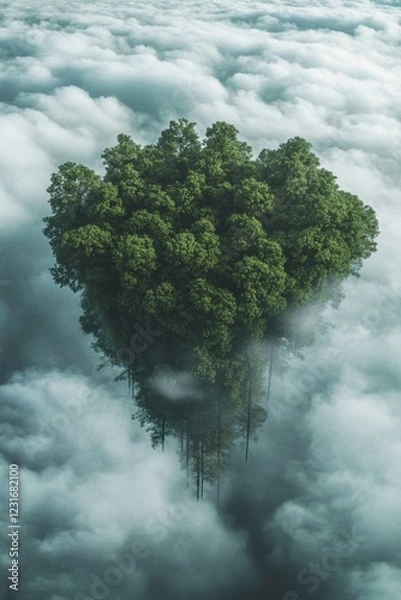 Obraz Floating Forest Above the Clouds