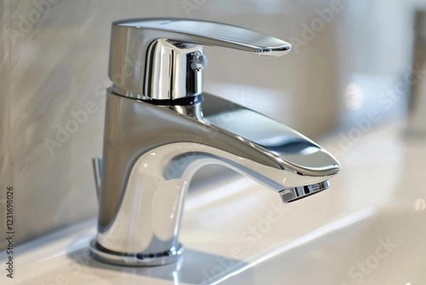 Obraz Modern faucet in the bathroom