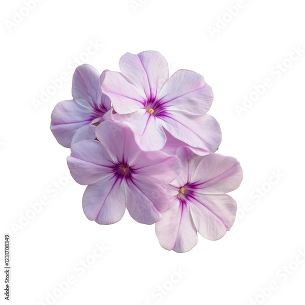 Obraz phlox flower isolated on transparent background