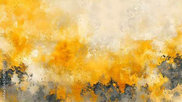 Fototapeta Abstract Background - Golden Yellow and Grey Texture Illustration