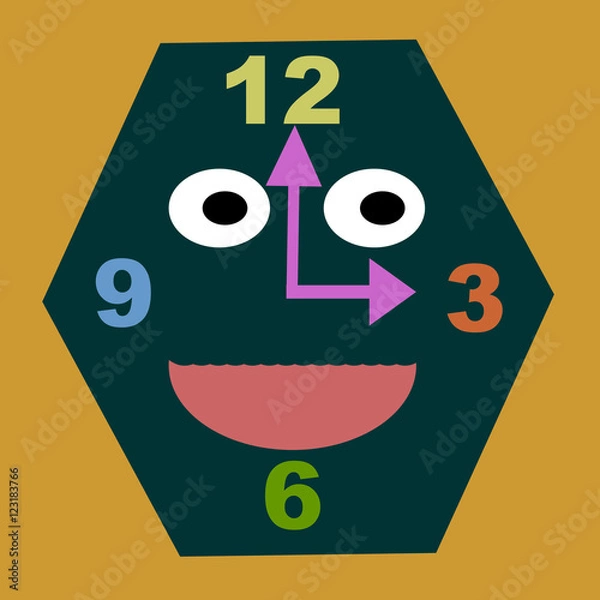 Fototapeta Funny Clock