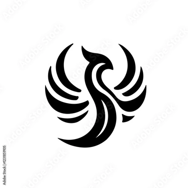 Obraz black and white tattoo design