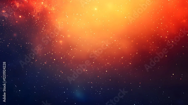 Fototapeta A vivid red cosmic scene filled with stars, showcasing the beauty of an interstellar expanse.