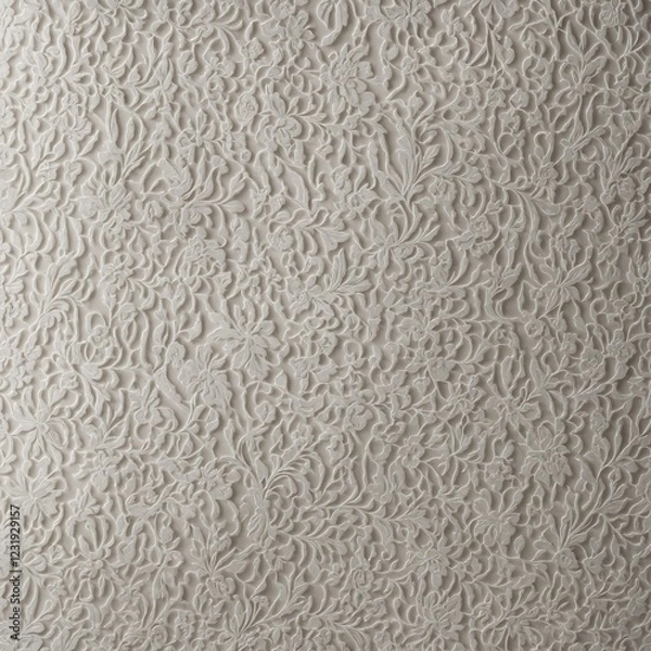 Fototapeta A barely-there white-on-white embossed design.