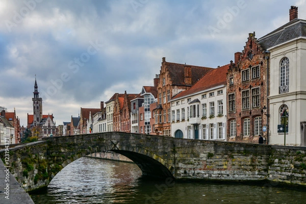 Fototapeta ベルギー・ブルージュの街並み