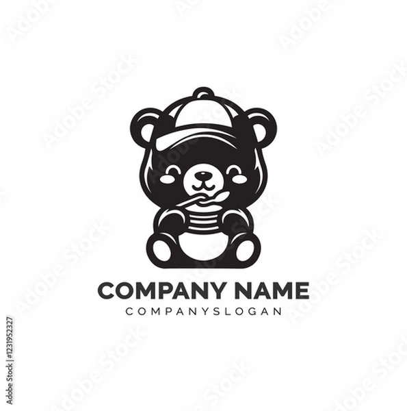 Obraz bear silhouette design 