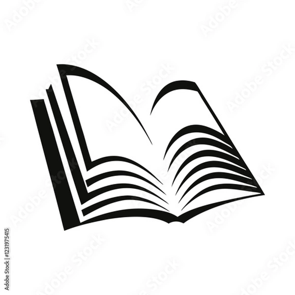 Fototapeta an abstract book with layered pages