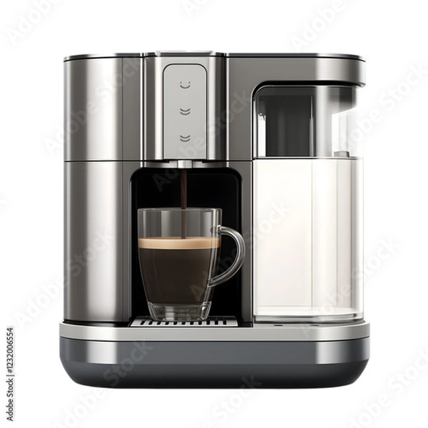 Fototapeta Best for Commercial Use Image of Ultra-Realistic Modern Automatic Coffee Maker Wit  3 - Ultra-Realistic Representation for E-Commerce, Marketing - High-Quality Ultra-Realistic Repr