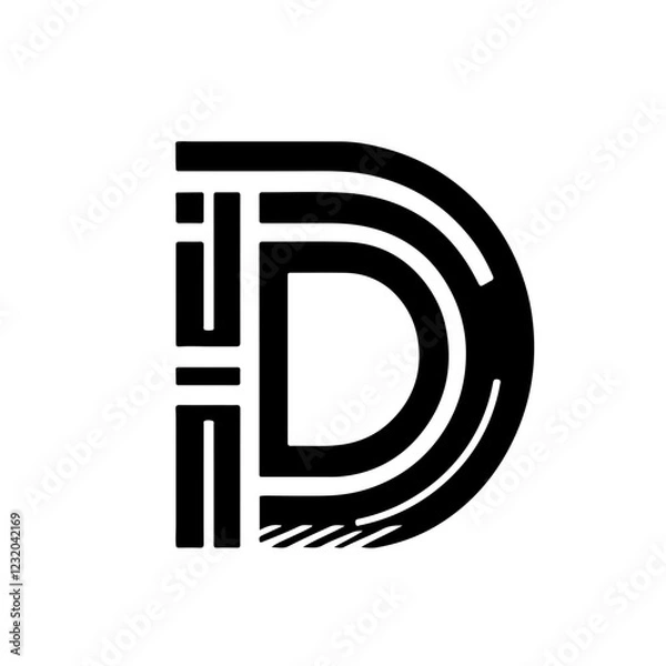 Obraz alphabet letter d