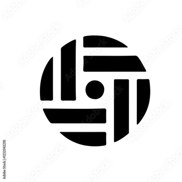 Obraz black and white icon