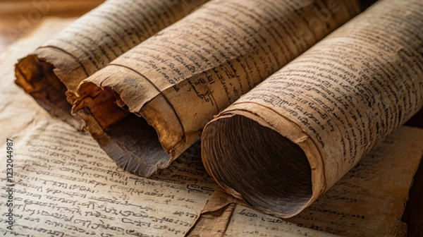 Fototapeta Vector ancient scrolls