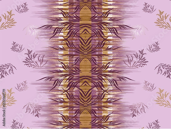 Obraz leaf leaves,digital print designs,mughal painting,seamless print,nature,decoration,water color patterns,trend,dye,plant,aqua,background patterns,shirt,layout,floral boarder,creative,damask,flowers pat