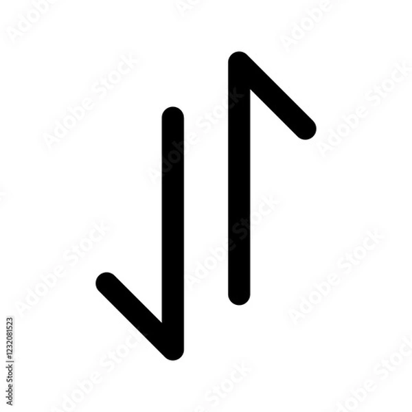 Obraz mobile data glyph icon