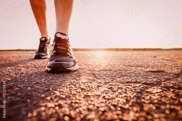 Obraz Marathon shoe. Outdoor workout.