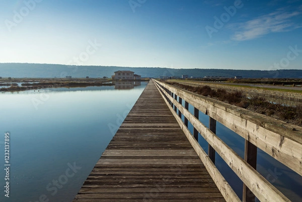 Obraz A pier on the sunny day