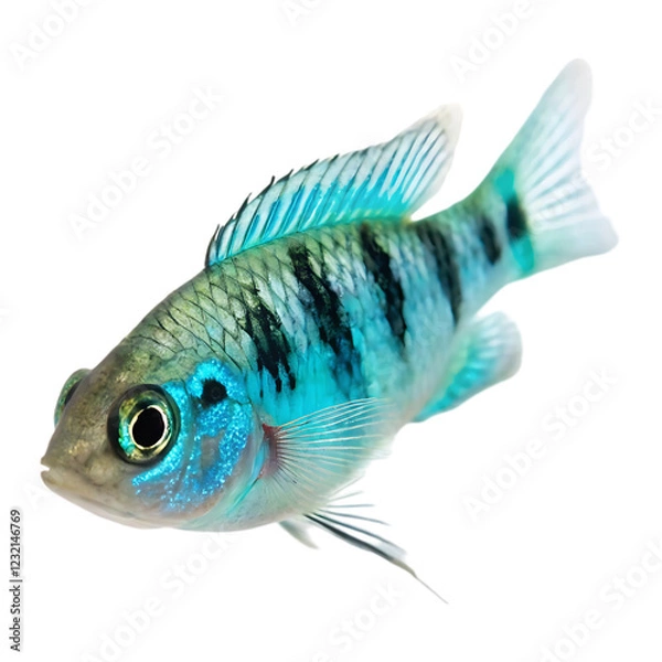 Fototapeta devils hole pupfish on white background