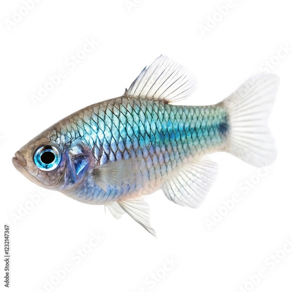 Fototapeta devils hole pupfish on white background
