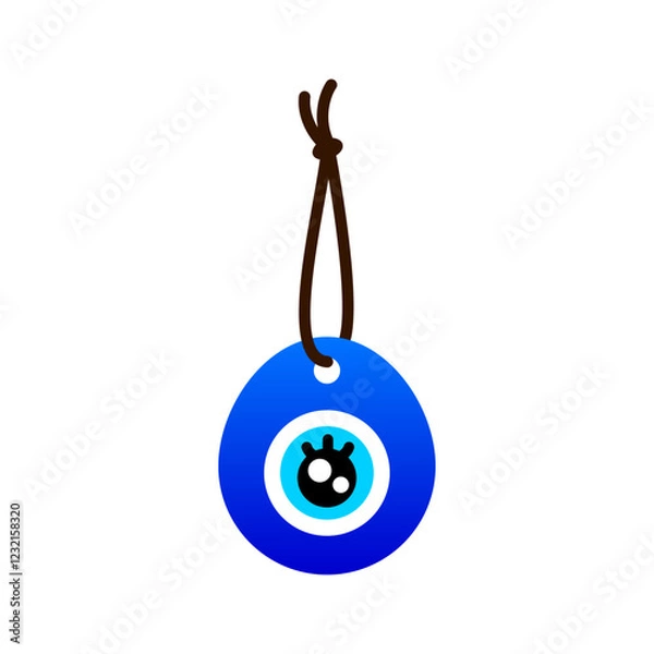 Obraz まつげのついたうるうる目のナザールボンジュウ