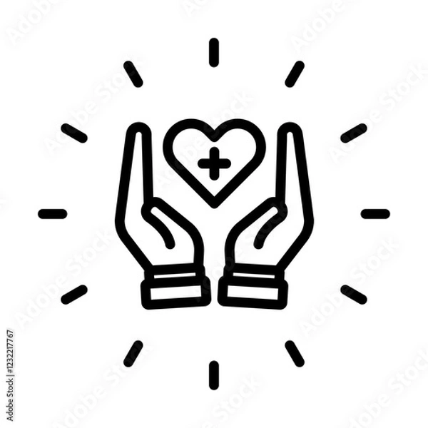 Fototapeta Quality of life icon outline set sign