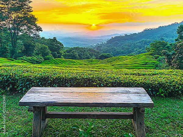 Obraz bench in the park