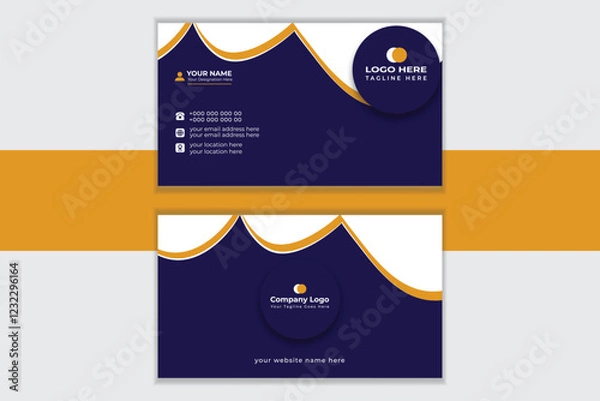 Obraz Simple and clean business card design.