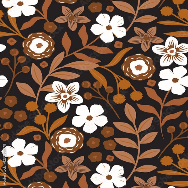 Fototapeta Floral Pattern Design Art Abstract Illustration Fabric textile Prints