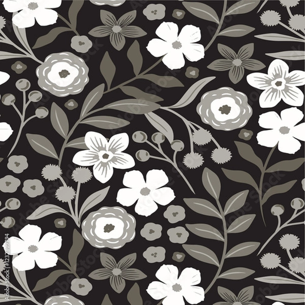 Fototapeta Floral Pattern Design Art Abstract Illustration Fabric textile Prints