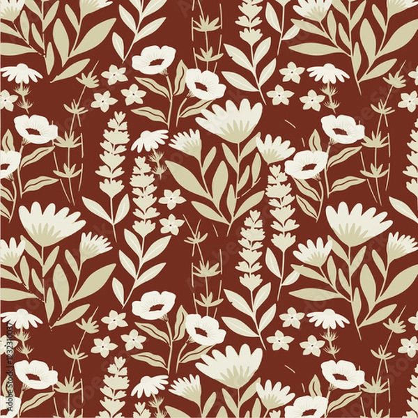 Fototapeta Floral Pattern Design Art Abstract Illustration Fabric textile Prints