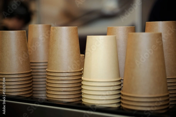 Obraz paper cups for coffee