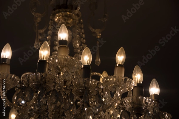 Obraz シャンデリアのライト