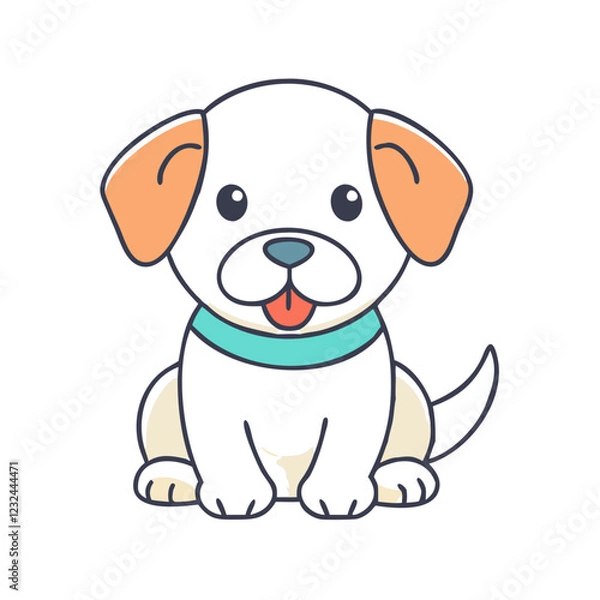 Fototapeta puppy icon, puppy vector illustration-simple illustration of puppy, perfect for puppy logos and icons