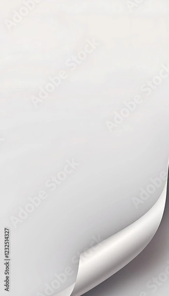 Fototapeta Abstract Curled Paper Corner: Design Element for Minimalist Projects