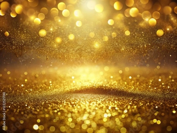 Fototapeta A high-resolution abstract gold background. Its metallic gradient texture creates a shiny, luxurious effect.
