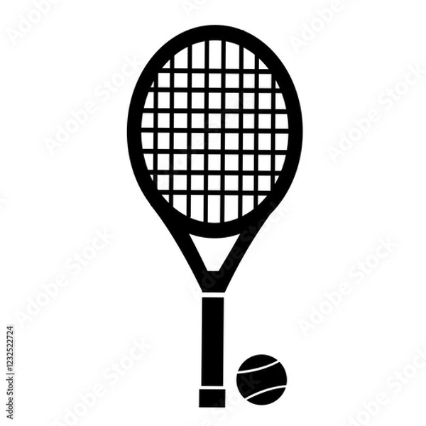Obraz tennis racket and ball