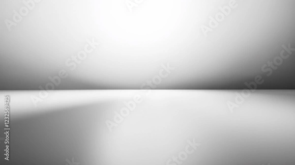 Fototapeta Minimalist gradient background with soft light reflections