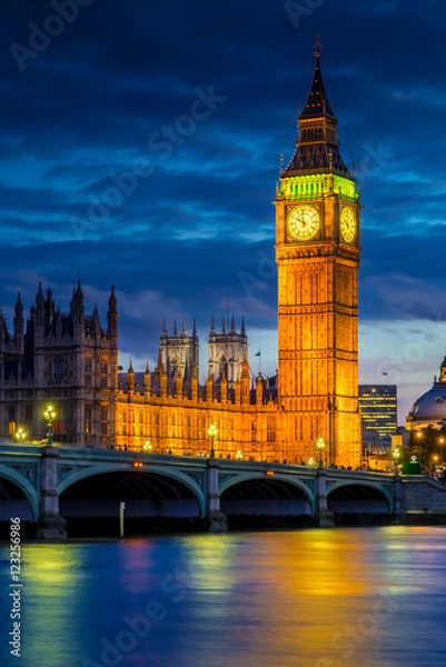 Obraz Big Ben w nocy