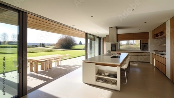 Obraz The Perfect Blend of Comfort and Sophistication in a Spacious Kitchen